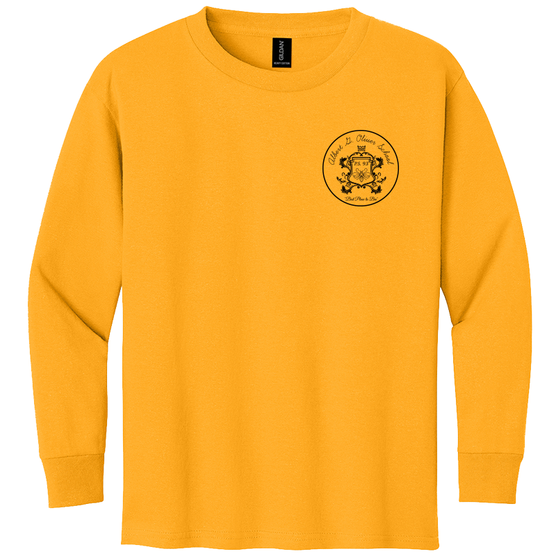 5400B Gildan® Youth Heavy Cotton™ 100% Cotton Long Sleeve T-Shirt