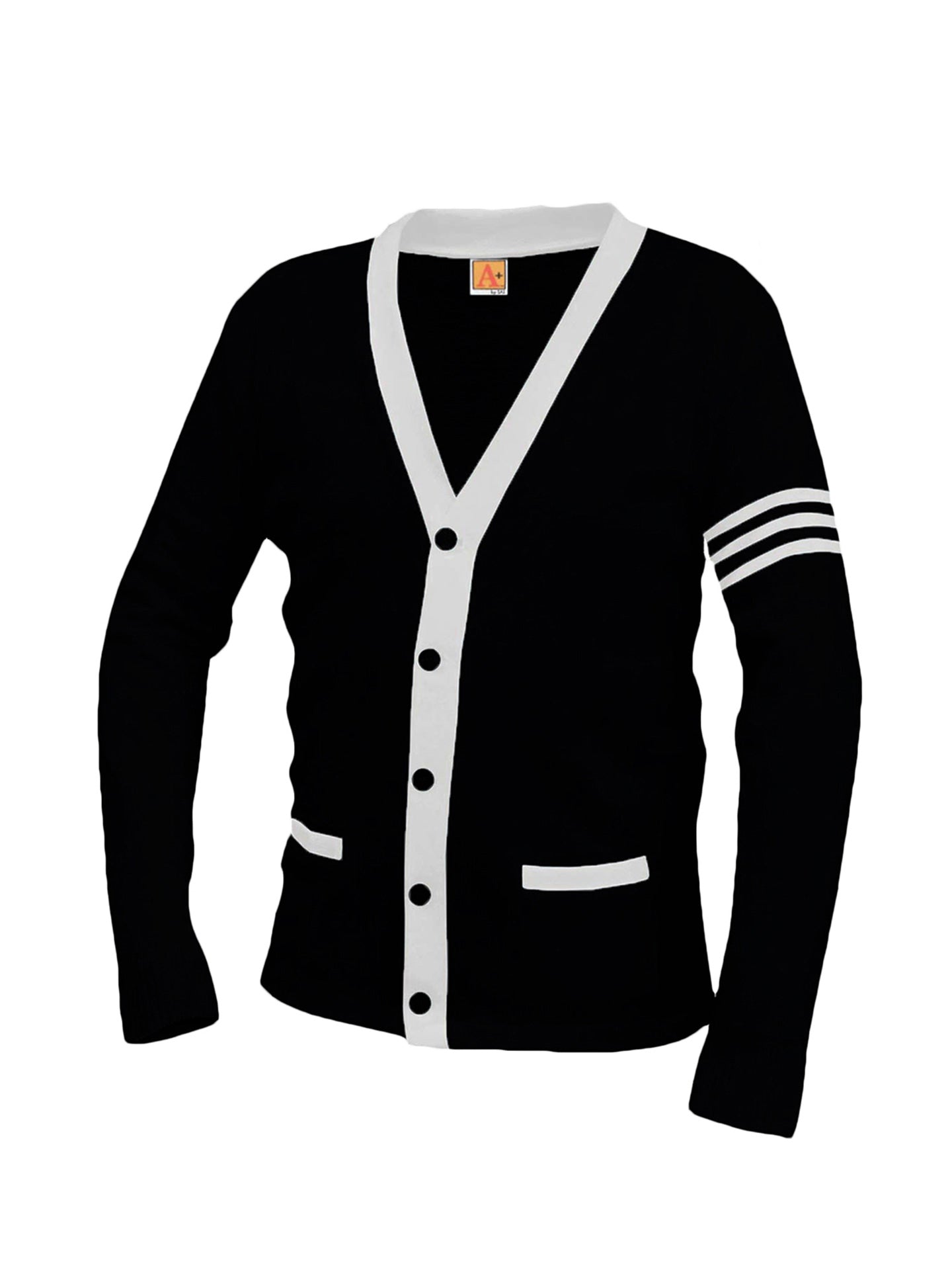 Unisex 5-Button Varsity Cardigan with Welt Pockets