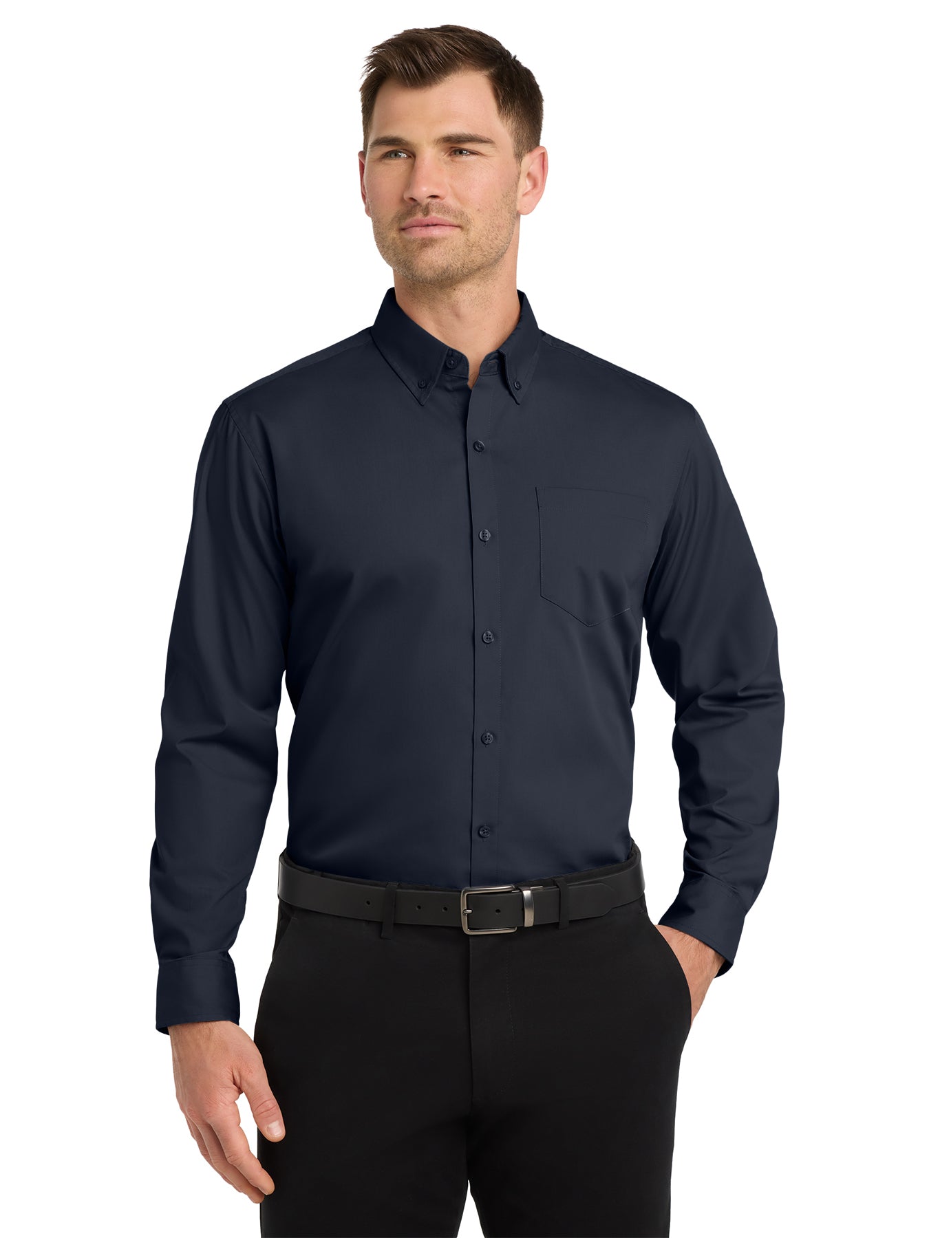 Port Authority® Long Sleeve Carefree Poplin Shirt