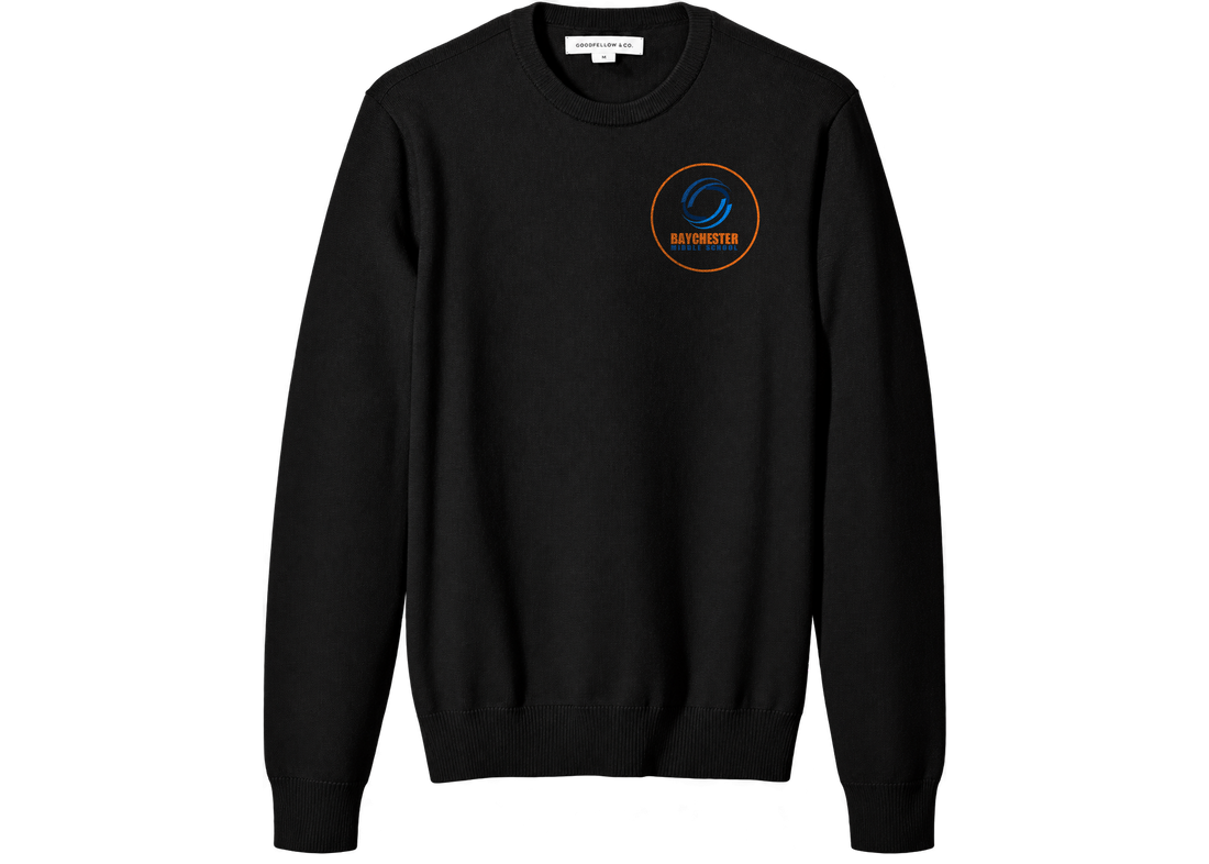 Embroidered Knit Crewneck Pullover - Adult